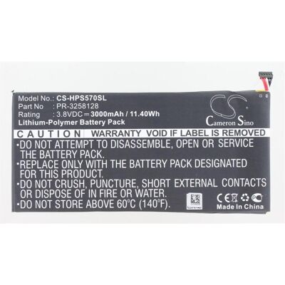 AGI 111883 - Akku - HP - Stream 7 5700NG - Schwarz - Weiss - Lithium Polymer (LiPo) - (3000 mAh), Notebook Akku, Schwarz AGI 111883 - Akku - HP - Stream 7 5700NG - Schwarz - Weiss - Lithium Polymer (LiPo) - (3000 mAh), Notebook Akku, Schwarz