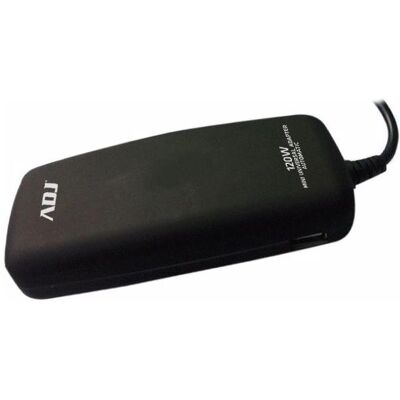 ADJ Alimentatore Notebook 120w Mini Bk 8 Conn 3pin Auto Con Porta USB (120 W), Notebook Netzteil, Schwarz ADJ Alimentatore Notebook 120w Mini Bk 8 Conn 3pin Auto Con Porta USB (120 W), Notebook Netzteil, Schwarz