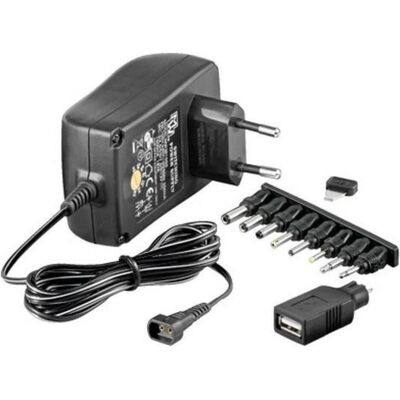 Techly Steckernetzteil, ink. 9 Anschlussspitzen (18 W), Notebook Netzteil, Schwarz Techly Steckernetzteil, ink. 9 Anschlussspitzen (18 W), Notebook Netzteil, Schwarz
