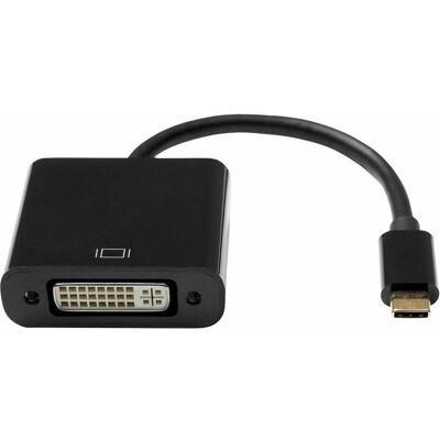 ProXtend USB-C (M) to DVI-I 24+5 (F) Adapter, Black 10m (10 cm), Data + Video Adapter, Schwarz ProXtend USB-C (M) to DVI-I 24+5 (F) Adapter, Black 10m (10 cm), Data + Video Adapter, Schwarz