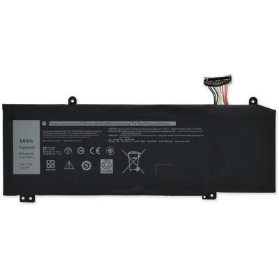 Dell BTRY,PRI,60WHR,4C,LITH,SMP (4 Zellen, 3750 mAh), Notebook Akku Dell BTRY,PRI,60WHR,4C,LITH,SMP (4 Zellen, 3750 mAh), Notebook Akku