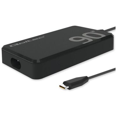 Qoltec Ladegerät 90W PD 5V 20V 4.5A USB C 3.1 (90 W), Notebook Netzteil, Schwarz Qoltec Ladegerät 90W PD 5V 20V 4.5A USB C 3.1 (90 W), Notebook Netzteil, Schwarz