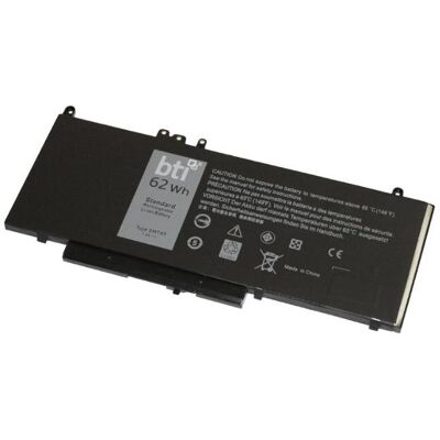 BTI alt to Dell Battery E5570 E5470 4 Cell 62WHR OEM:7V69Y (4 Zellen, 8157 mAh), Notebook Akku, Schwarz BTI alt to Dell Battery E5570 E5470 4 Cell 62WHR OEM:7V69Y (4 Zellen, 8157 mAh), Notebook Akku, Schwarz