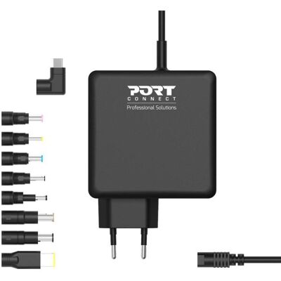 Port Designs Power Supply universelle 90W (90 W), Notebook Netzteil, Schwarz Port Designs Power Supply universelle 90W (90 W), Notebook Netzteil, Schwarz