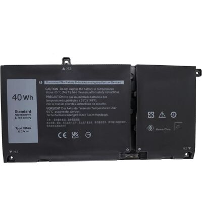 Dell Battery, 40WHR, 3 Cell (3 Zellen, 3378 mAh), Notebook Akku Dell Battery, 40WHR, 3 Cell (3 Zellen, 3378 mAh), Notebook Akku