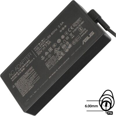 Asus orig. adaptÃr 3P(6PHI) (150 W), Notebook Netzteil, Schwarz Asus orig. adaptÃr 3P(6PHI) (150 W), Notebook Netzteil, Schwarz