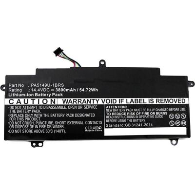 CoreParts Laptop-Batterie Lithium-Ionen 3800 mAh 54.7 Wh (3800 mAh), Notebook Akku, Schwarz CoreParts Laptop-Batterie Lithium-Ionen 3800 mAh 54.7 Wh (3800 mAh), Notebook Akku, Schwarz
