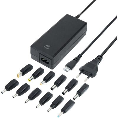 Deltaco Universal Laptop Charger, 15-20V, 6A, 90W, 12-tips - Black (90 W), Notebook Netzteil, Schwarz Deltaco Universal Laptop Charger, 15-20V, 6A, 90W, 12-tips - Black (90 W), Notebook Netzteil, Schwarz