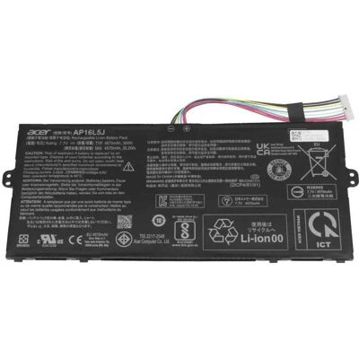 Acer Battery 4670mAh, 2S1P, 36Wh, Ap16L5J (2 Zellen, 4670 mAh), Notebook Akku Acer Battery 4670mAh, 2S1P, 36Wh, Ap16L5J (2 Zellen, 4670 mAh), Notebook Akku