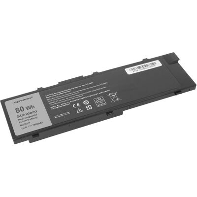 Movano Bateria Bateria MFKVP do Dell Precision 15 7510 17 7710 (7000 mAh), Notebook Akku, Schwarz Movano Bateria Bateria MFKVP do Dell Precision 15 7510 17 7710 (7000 mAh), Notebook Akku, Schwarz