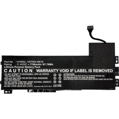 CoreParts Laptop-Batterie Lithium-Polymer 7700 mAh 87.8 Wh (1 Zelle, 7700 mAh), Notebook Akku, Schwarz CoreParts Laptop-Batterie Lithium-Polymer 7700 mAh 87.8 Wh (1 Zelle, 7700 mAh), Notebook Akku, Schwarz