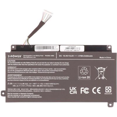 2-Power Main Battery Pack 10.8V 3400mAh (3400 mAh), Notebook Akku 2-Power Main Battery Pack 10.8V 3400mAh (3400 mAh), Notebook Akku