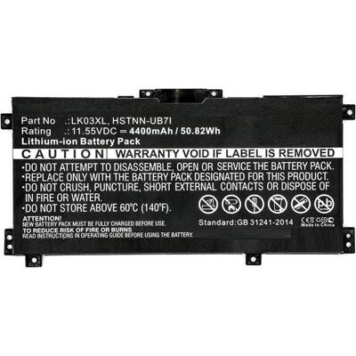 CoreParts Laptop Battery for HP (1 Zelle, 4400 mAh), Notebook Akku, Schwarz CoreParts Laptop Battery for HP (1 Zelle, 4400 mAh), Notebook Akku, Schwarz