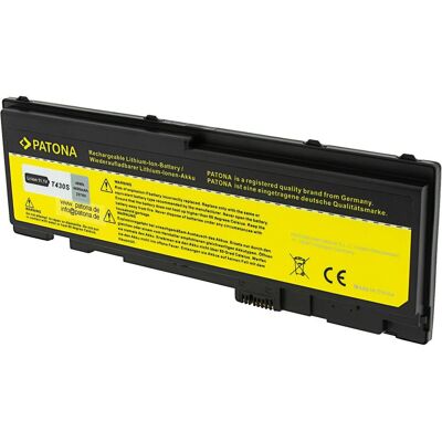 Patona Akku f. Lenovo T420 ThinkPad T420s T420si T430s (6 Zellen, 4400 mAh), Notebook Akku, Schwarz Patona Akku f. Lenovo T420 ThinkPad T420s T420si T430s (6 Zellen, 4400 mAh), Notebook Akku, Schwarz