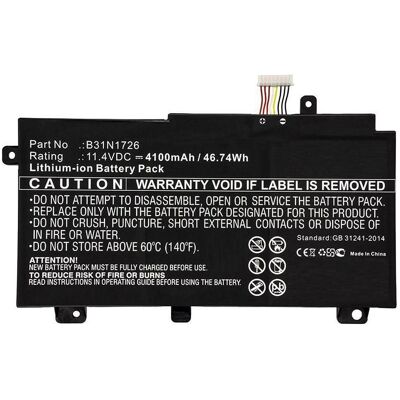 Asus 0B200-02910000 (3 Zellen, 4200 mAh), Notebook Akku Asus 0B200-02910000 (3 Zellen, 4200 mAh), Notebook Akku