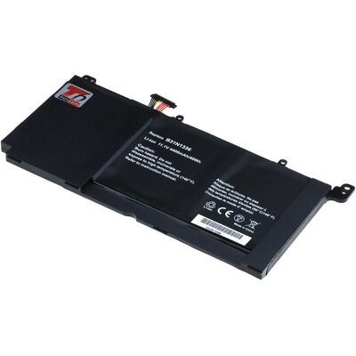 T6 Power Baterie Asus VivoBook S551L, R551L, K551L, V551L serie,,, Li-pol, 3cell (3 Zellen, 4400 mAh), Notebook Akku, Schwarz T6 Power Baterie Asus VivoBook S551L, R551L, K551L, V551L serie,,, Li-pol, 3cell (3 Zellen, 4400 mAh), Notebook Akku, Schwarz