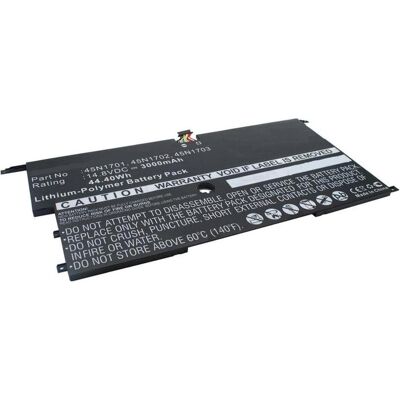 CoreParts Laptop-Batterie Lithium-Polymer 3000 mAh 44.4 Wh (2 Zellen, 3000 mAh), Notebook Akku, Schwarz CoreParts Laptop-Batterie Lithium-Polymer 3000 mAh 44.4 Wh (2 Zellen, 3000 mAh), Notebook Akku, Schwarz