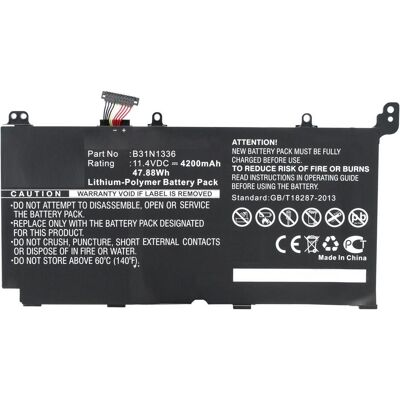 CoreParts MBXAS-BA0034 (1 Zelle, 4200 mAh), Notebook Akku, Schwarz CoreParts MBXAS-BA0034 (1 Zelle, 4200 mAh), Notebook Akku, Schwarz