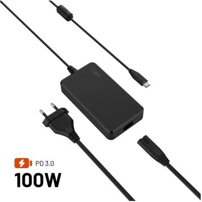 Fixed USB-C 100W GaN PD 3.0 (100 W), Notebook Netzteil, Schwarz Fixed USB-C 100W GaN PD 3.0 (100 W), Notebook Netzteil, Schwarz