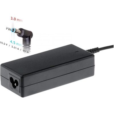 Akyga Netzteil AC für Netbook (45 W), Notebook Netzteil, Schwarz Akyga Netzteil AC für Netbook (45 W), Notebook Netzteil, Schwarz