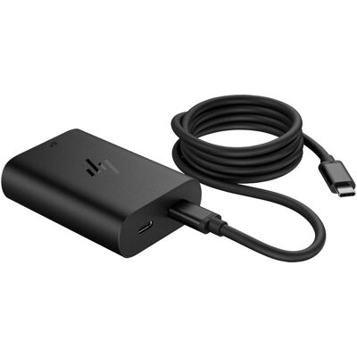 HP GaN 65 W USB-C Laptop-Ladegerät, Notebook Akku, Schwarz HP GaN 65 W USB-C Laptop-Ladegerät, Notebook Akku, Schwarz