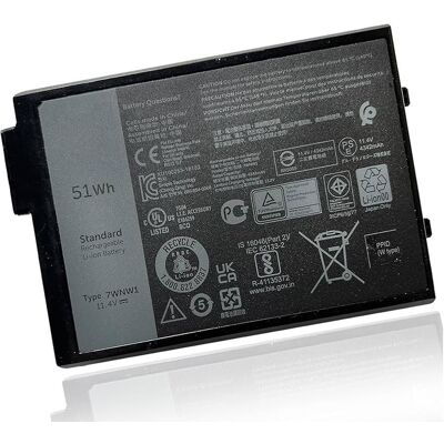 Dell 51WHR, 3 Cell battery (3 Zellen), Notebook Akku Dell 51WHR, 3 Cell battery (3 Zellen), Notebook Akku