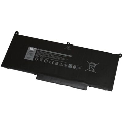 BTI Replacement battery for Dell Latitude 7280 7480 4 Cell 60Wh Battery Type F3YGT 2X39G 4 CELL 60WH (4 Zellen, 7894 mAh), Notebook Akku BTI Replacement battery for Dell Latitude 7280 7480 4 Cell 60Wh Battery Type F3YGT 2X39G 4 CELL 60WH (4 Zellen, 7894 mAh), Notebook Akku