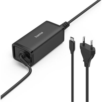 Hama Universal-USB-C-Notebook-Netzteil, GaN, Power Delivery (PD), 5-20V/100W (100 W), Notebook Netzteil, Schwarz Hama Universal-USB-C-Notebook-Netzteil, GaN, Power Delivery (PD), 5-20V/100W (100 W), Notebook Netzteil, Schwarz