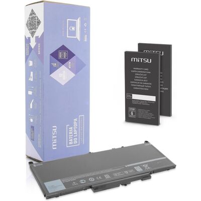 Mitsu BATTERY BC/DE-E7470 (DELL 7200 MAH 55 WH) - Batterie - Batterie - Batterie (3 Zellen, 7200 mAh), Notebook Akku Mitsu BATTERY BC/DE-E7470 (DELL 7200 MAH 55 WH) - Batterie - Batterie - Batterie (3 Zellen, 7200 mAh), Notebook Akku