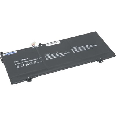 Avacom NOHP-CP03XL-61P notebook spare part Battery (3 Zellen, 5275 mAh), Notebook Akku, Schwarz Avacom NOHP-CP03XL-61P notebook spare part Battery (3 Zellen, 5275 mAh), Notebook Akku, Schwarz