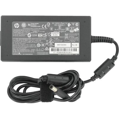 HP 120W AC ADPTR PFC SMART 7.4mm (120 W), Notebook Netzteil, Schwarz HP 120W AC ADPTR PFC SMART 7.4mm (120 W), Notebook Netzteil, Schwarz