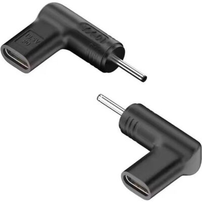 PowerGuard L-Shape USB-C auf DC 3.0 x 1.1 mm Ladeadapter PD 20V 100W (100 W), Notebook Netzteil, Schwarz PowerGuard L-Shape USB-C auf DC 3.0 x 1.1 mm Ladeadapter PD 20V 100W (100 W), Notebook Netzteil, Schwarz