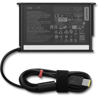 IBM ThinkCentre 230W AC Adapter Gen 2 (Slim Tip) EU 4X21L38742 (135 W), Notebook Netzteil, Schwarz IBM ThinkCentre 230W AC Adapter Gen 2 (Slim Tip) EU 4X21L38742 (135 W), Notebook Netzteil, Schwarz