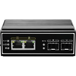 LevelOne Switch 4 Port Gigabit PoE DIN-Rail,-40°C to 75°C (4 Ports), Netzwerk Switch, Schwarz LevelOne Switch 4 Port Gigabit PoE DIN-Rail,-40°C to 75°C (4 Ports), Netzwerk Switch, Schwarz