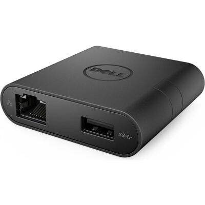 Dell DA200 Externer Videoadapter (USB-C, 1 Port), Dockingstation + USB Hub, Schwarz Dell DA200 Externer Videoadapter (USB-C, 1 Port), Dockingstation + USB Hub, Schwarz