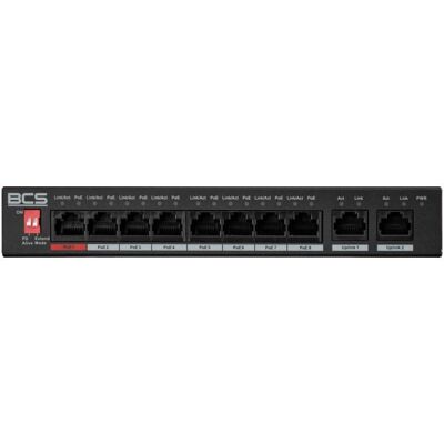 No Name Schalter PoE BCS LEITUNG BCS-L-SP0802G(2) (10 Ports), Netzwerk Switch, Schwarz No Name Schalter PoE BCS LEITUNG BCS-L-SP0802G(2) (10 Ports), Netzwerk Switch, Schwarz
