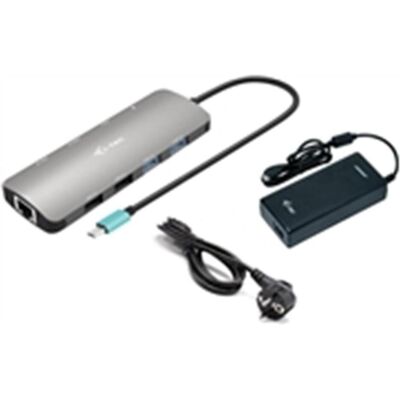 i-tec Metal Nano (USB-C, 9 Ports), Dockingstation + USB Hub, Grau i-tec Metal Nano (USB-C, 9 Ports), Dockingstation + USB Hub, Grau