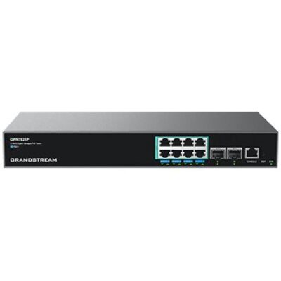 Grandstream Switch GWN7821P (8 Ports), Netzwerk Switch, Schwarz Grandstream Switch GWN7821P (8 Ports), Netzwerk Switch, Schwarz