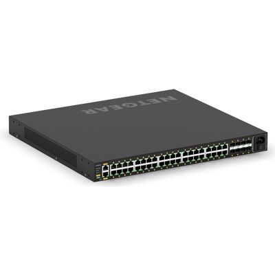 Netgear PoE+ Switch AV Line M4250-40G8F-PoE+ 48 Port (48 Ports), Netzwerk Switch, Schwarz Netgear PoE+ Switch AV Line M4250-40G8F-PoE+ 48 Port (48 Ports), Netzwerk Switch, Schwarz
