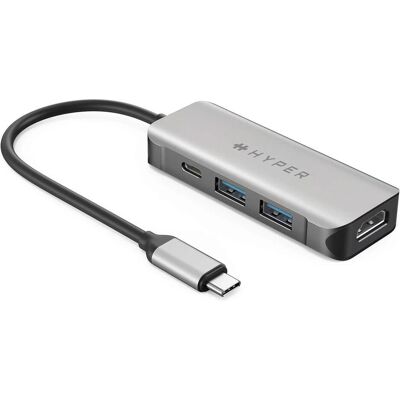 Targus HD 4-in-1 USB-C Hub (USB-C, 4 Ports), Dockingstation + USB Hub, Silber Targus HD 4-in-1 USB-C Hub (USB-C, 4 Ports), Dockingstation + USB Hub, Silber