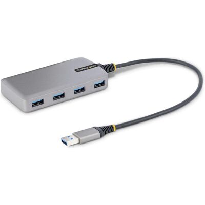 StarTech COM 4-Port USB 3.0 Hub - USB Hub 5Gbit/s Busbetrieben mit Optionalem Stromanschluss - USB V (USB-A, 4 Ports), Dockingstation + USB Hub, Grau StarTech COM 4-Port USB 3.0 Hub - USB Hub 5Gbit/s Busbetrieben mit Optionalem Stromanschluss - USB V (USB-A, 4 Ports), Dockingstation + USB Hub, Grau