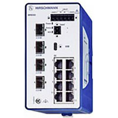 Hirschmann BRS20-8TX/2FX-SM-EEC Industrial Ethernet Switch (10 Ports), Netzwerk Switch, Schwarz Hirschmann BRS20-8TX/2FX-SM-EEC Industrial Ethernet Switch (10 Ports), Netzwerk Switch, Schwarz