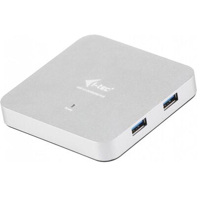 i-tec U3HUBMETAL4 (USB-A, 4 Ports), Dockingstation + USB Hub, Silber i-tec U3HUBMETAL4 (USB-A, 4 Ports), Dockingstation + USB Hub, Silber