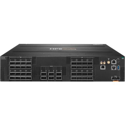 Aruba HPE Networking CX 10040 32p QSFP28 100G 6p QSFP-DD 400G Front-to-Back 4Fs 2xPSU AC Bdl Eu en (38 Ports), Netzwerk Switch, Schwarz Aruba HPE Networking CX 10040 32p QSFP28 100G 6p QSFP-DD 400G Front-to-Back 4Fs 2xPSU AC Bdl Eu en (38 Ports), Netzwerk Switch, Schwarz