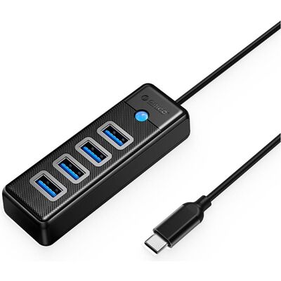 Orico Converter PW4U-C3 USB-C / 4x USB-A 3.0 Hub - Black (USB-C, 4 Ports), Dockingstation + USB Hub, Schwarz Orico Converter PW4U-C3 USB-C / 4x USB-A 3.0 Hub - Black (USB-C, 4 Ports), Dockingstation + USB Hub, Schwarz