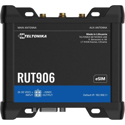 Teltonika · Router · RUT906 · LTE Modem Router/WLAN · eSIM, Router Teltonika · Router · RUT906 · LTE Modem Router/WLAN · eSIM, Router