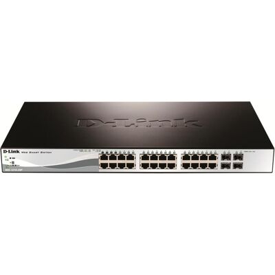 D-Link DGS-1210-28P/E 28 Port Smart+ Managed Gigabit Switch (28 Ports), Netzwerk Switch, Grün D-Link DGS-1210-28P/E 28 Port Smart+ Managed Gigabit Switch (28 Ports), Netzwerk Switch, Grün