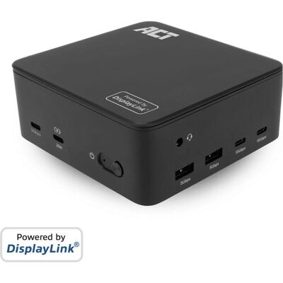 ACT AC7148 (USB-C, 5 Ports), Dockingstation + USB Hub, Schwarz ACT AC7148 (USB-C, 5 Ports), Dockingstation + USB Hub, Schwarz