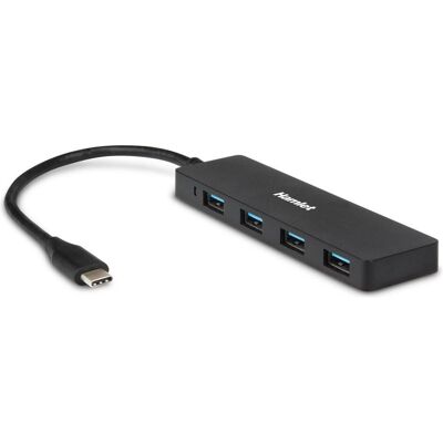 Hamlet Hub Usb 3.1 Typ C 4 Ports Übertragung bis zu 5 Gbps (USB-C, 4 Ports), Dockingstation + USB Hub, Schwarz Hamlet Hub Usb 3.1 Typ C 4 Ports Übertragung bis zu 5 Gbps (USB-C, 4 Ports), Dockingstation + USB Hub, Schwarz