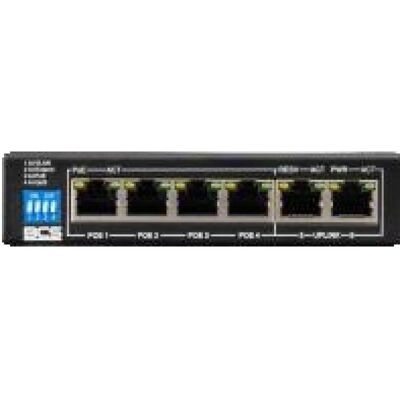 BCS B-Sp0402 PoE-Switch - 4 IP-Kameras, 6 Ports BCS B-Sp0402 PoE-Switch - 4 IP-Kameras, 6 Ports